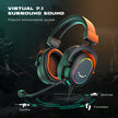 Dynamic RGB Gaming Headset with Mic Over-Ear Headphones 7.1 Surround Sound PC PS4 PS5 3 EQ Options Game Movie Music