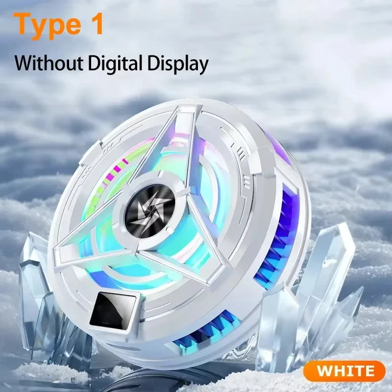 Magnetic Phones Cooler Back-Clip 2 in 1 Game Cooler Semiconductor Fast Phone Cooling Fan for IOS Android Phone