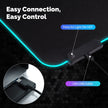 RGBIC Gaming Mouse Pad, Wifi Smart APP Control 16 Million Colors LED Desk Mat, Waterproof for PC Computer Game