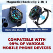 Magnetic Phones Cooler Back-Clip 2 in 1 Game Cooler Semiconductor Fast Phone Cooling Fan for IOS Android Phone