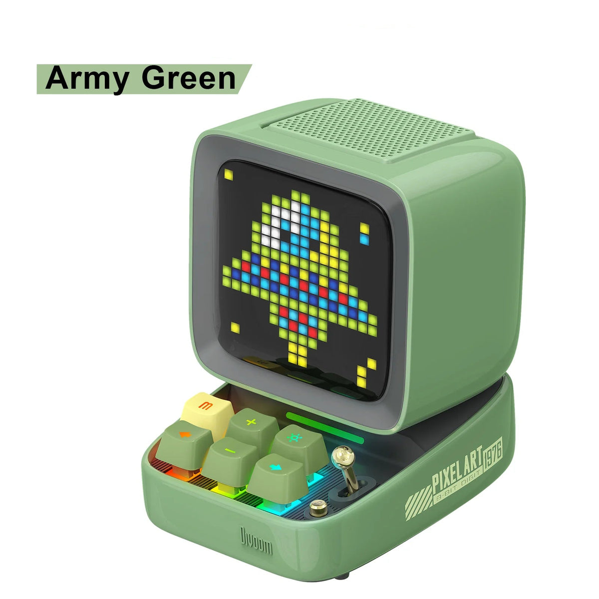 Ditoo-Pro Retro Pixel Art Bluetooth Portable Speaker Alarm Clock DIY LED Display Board, Cute Gift Home Light Decoration