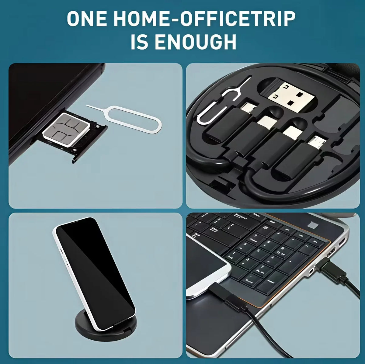 USB Type-C to C 60W Charging Adapter Cable Set USB-C to Lightning Adapter Kit USB-A Type-C to Micro/Type-C/Lightning