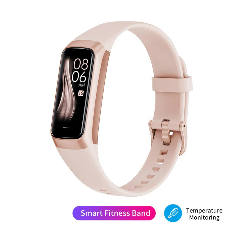 1.1 Inch Amoled Heart Rate Monitor Smart Bracelet Wristband Slim Smart Watch Men Women Waterproof Fitness Tracker Band