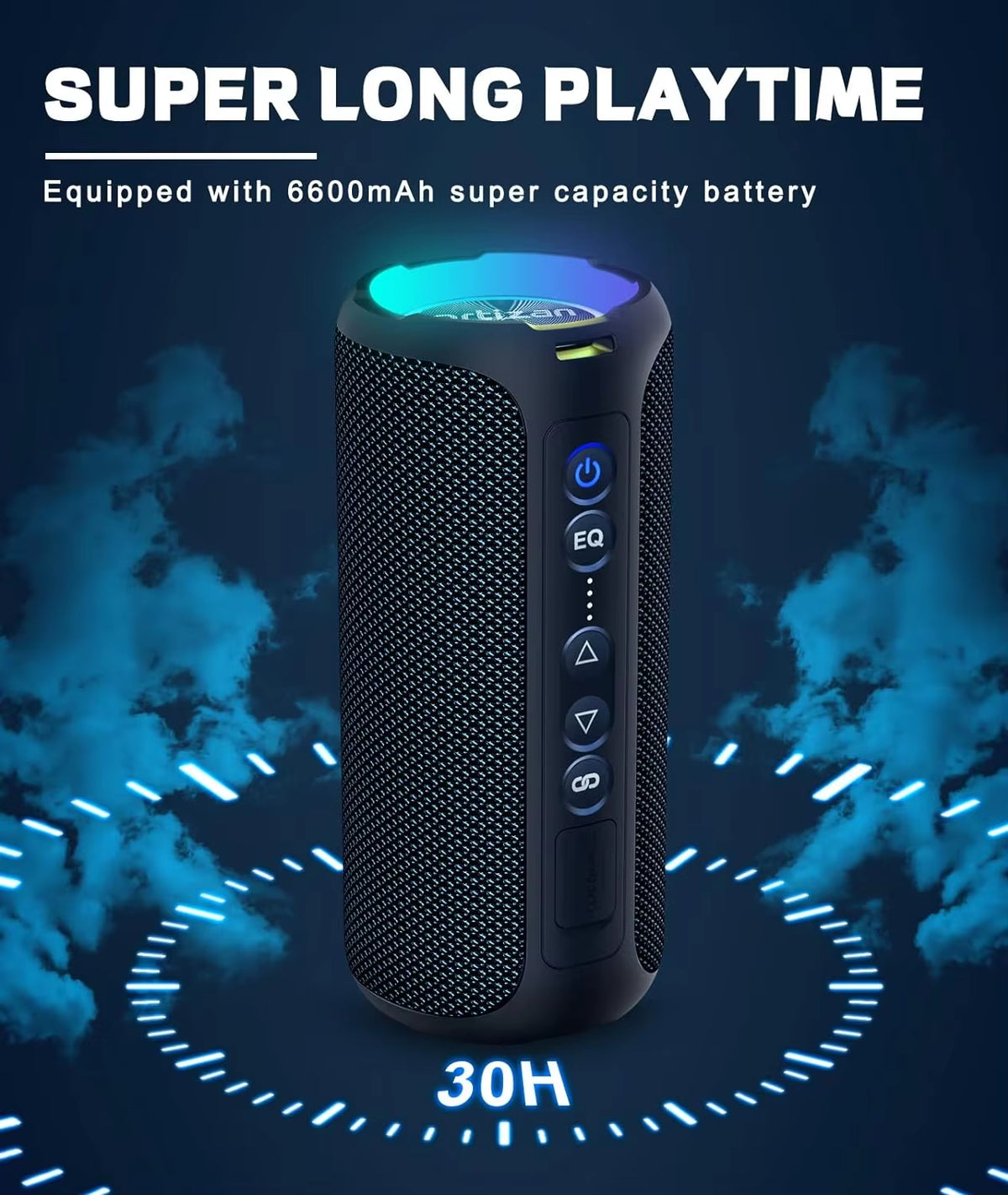 40W Enhanced Bass Portable Outdoor Wireless Speaker