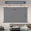 Anti-Light Thick HD Projector Screen 16:9 No-Hole Wall-Mounted Home Projection Screen 60/72/84/92/100/110/120/133Inch