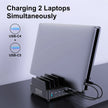 600W Multi USB Fast Charger 10-Port Gan PD 3.1 Charging Station Stand for Macbook Iphone 16 15 Ipad Samsung Tablet Laptop