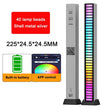 RGB LED Strip Light Music Sound Control Pickup Rhythm Ambient Lamp Atmosphere Night Lights for Bar Car Room TV Gaming Decoration
