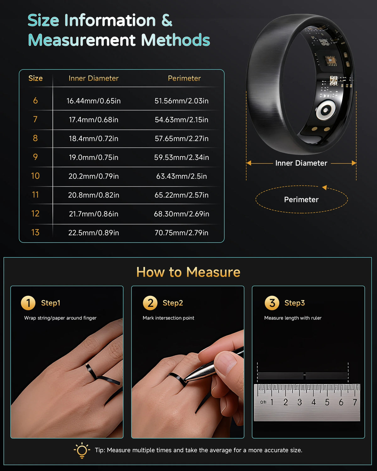 AURA Matt Smart Ring Fitness Sports Health Monitor Sleep Temperature Top Quality Long Battery Rose Gold Ring for Woman Ladies