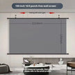 Anti-Light Thick HD Projector Screen 16:9 No-Hole Wall-Mounted Home Projection Screen 60/72/84/92/100/110/120/133Inch