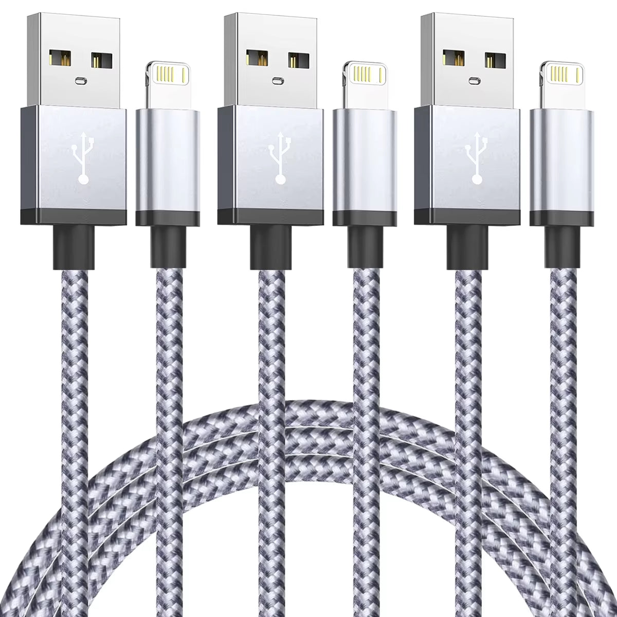 Fast Charging USB Charger Cable for Iphone 14 13 12 11 Xs Max Xr X 8 7 6 plus Ipad Origin Mobile Phone Long Data Cord 1M 2M 3M