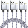 Fast Charging USB Charger Cable for Iphone 14 13 12 11 Xs Max Xr X 8 7 6 plus Ipad Origin Mobile Phone Long Data Cord 1M 2M 3M