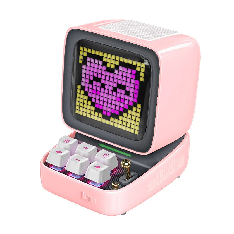 Ditoo-Pro Retro Pixel Art Bluetooth Portable Speaker Alarm Clock DIY LED Display Board, Cute Gift Home Light Decoration