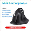 Vertical Mouse Wireless Bluetooth5.0 2.4G Ergonomic 4000DPI 6 Mute Buttons for Macbook Tablet Laptops Computer PC Mice