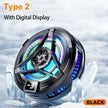 Magnetic Phones Cooler Back-Clip 2 in 1 Game Cooler Semiconductor Fast Phone Cooling Fan for IOS Android Phone