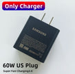Original Cargador  65W 60W Charger S26 Ultra S25 FE S24 Fast Charging Cable Type C Adapter Galaxy S26 A17 Tablet S11