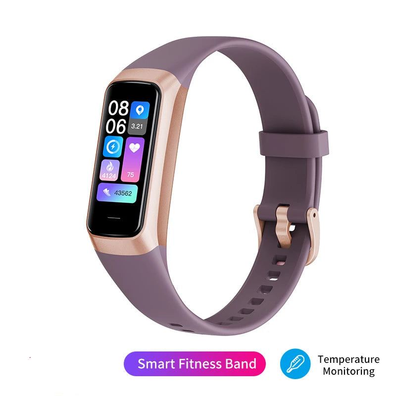 1.1 Inch Amoled Heart Rate Monitor Smart Bracelet Wristband Slim Smart Watch Men Women Waterproof Fitness Tracker Band