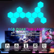 Tuya Smart RGB Quantum Light DIY Decor LED Wall Lamp APP Sound Pickup Game Room Music Rhythm Festival Atmosphere Esports Light
