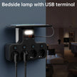 4000W Eu Plug Power Strip Multifunction Socket Smart Night Light Independent Switch European Standard Outlet with USB C Ports
