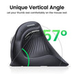 Vertical Mouse Wireless Bluetooth5.0 2.4G Ergonomic 4000DPI 6 Mute Buttons for Macbook Tablet Laptops Computer PC Mice