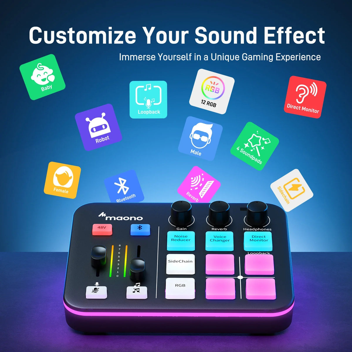 G1 NEO Audio Interface Professional 4-Channel Audio Mixer