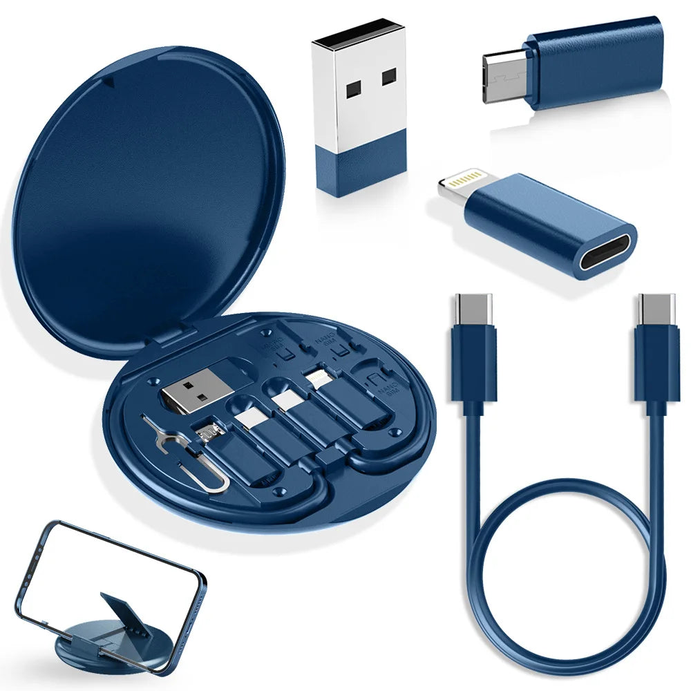 USB Type-C to C 60W Charging Adapter Cable Set USB-C to Lightning Adapter Kit USB-A Type-C to Micro/Type-C/Lightning
