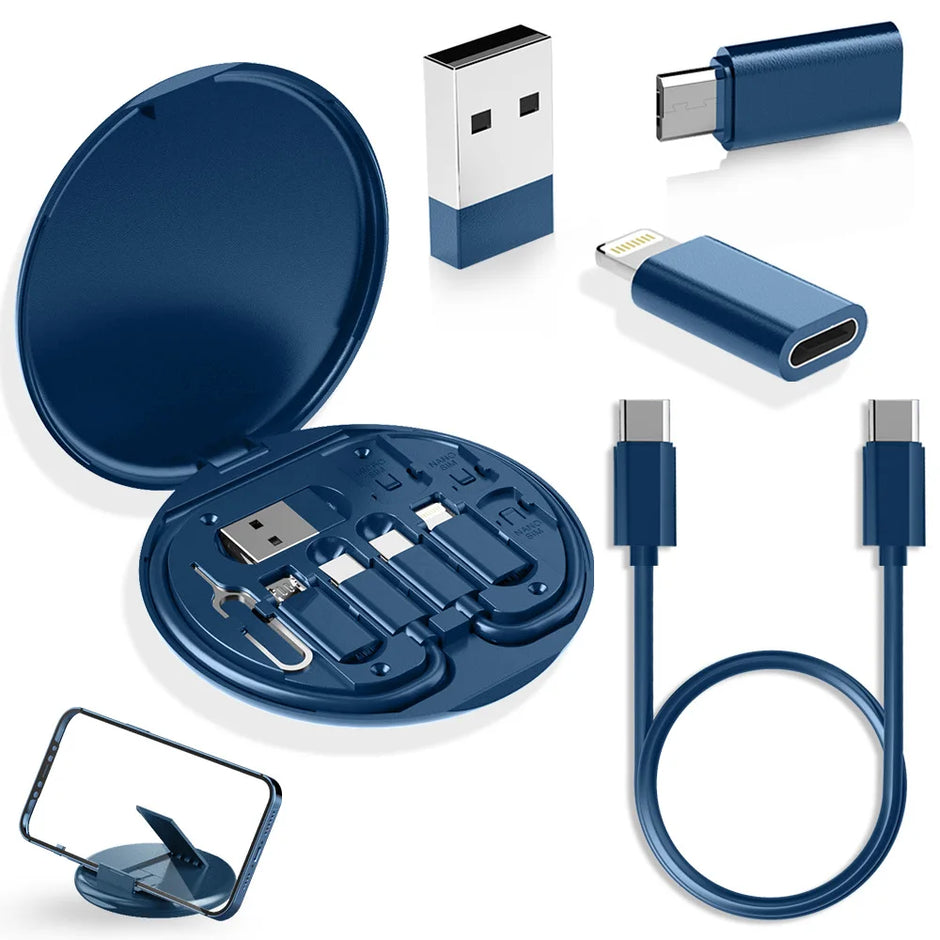 USB Type-C to C 60W Charging Adapter Cable Set USB-C to Lightning Adapter Kit USB-A Type-C to Micro/Type-C/Lightning
