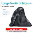 Vertical Mouse Wireless Bluetooth5.0 2.4G Ergonomic 4000DPI 6 Mute Buttons for Macbook Tablet Laptops Computer PC Mice
