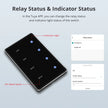 Zigbee Smart DIY Name Switch Black Panel Touch Light Switches US Type Neutral Required Works with Tuya Smart Life App