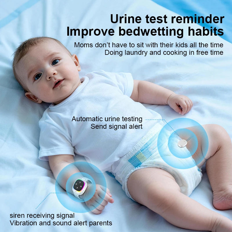 New Kids Bedwetting Alarm Wireless USB Rechargeable Portable Wearable Vibration Reminder Children Potty Training Elderly Baby
