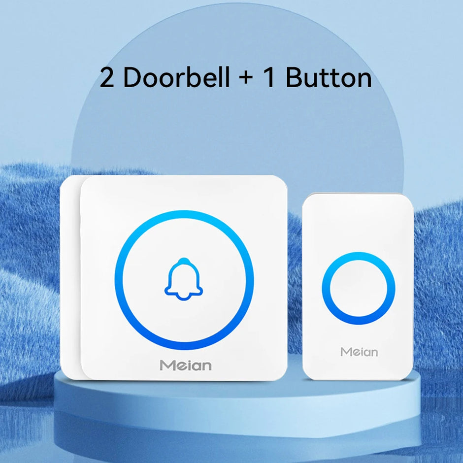 -Smart Home Doorbell, Wireless Outdoor Doorbell, IP65 Waterproof Door Bell, 60 Songs, Smart Security Alarm, Door Bell Chime