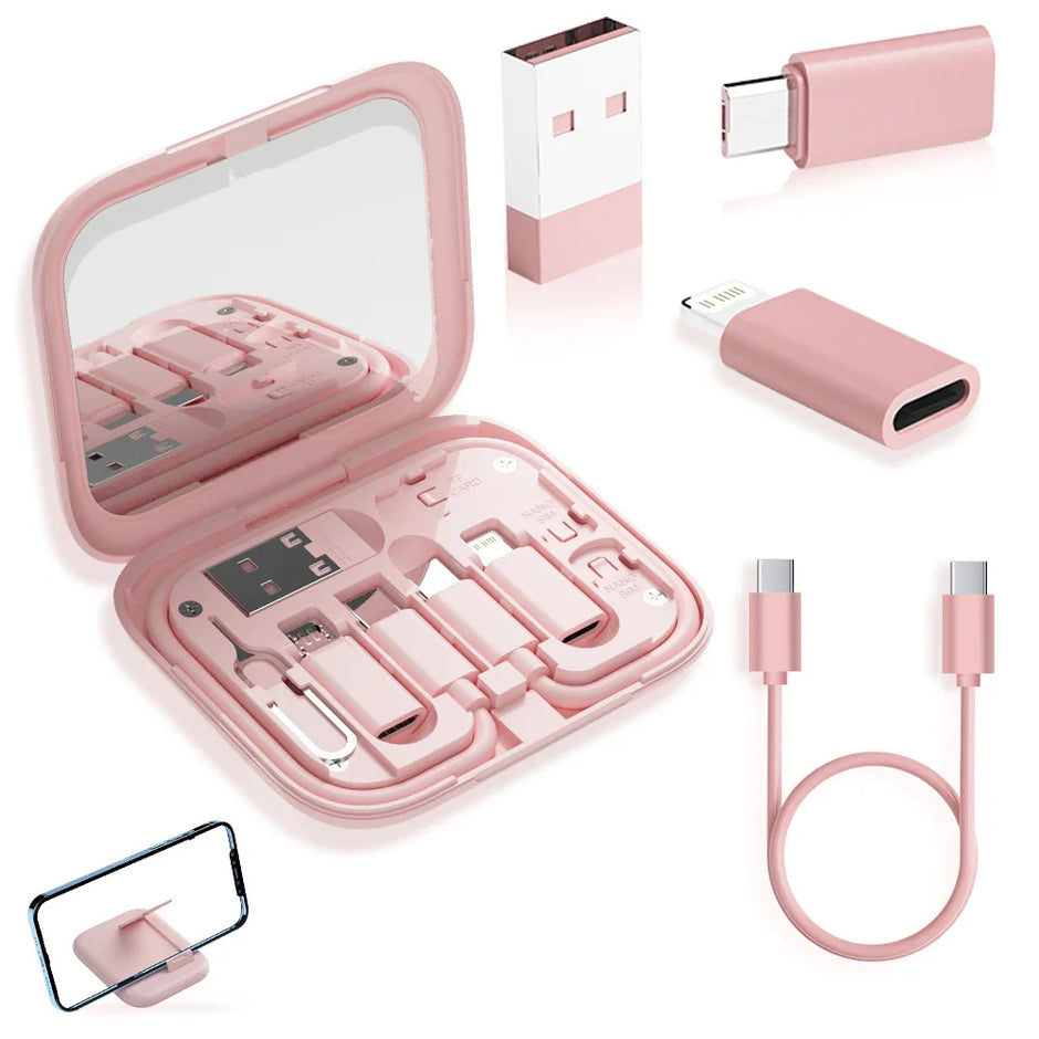 USB Type-C to C 60W Charging Adapter Cable Set USB-C to Lightning Adapter Kit USB-A Type-C to Micro/Type-C/Lightning