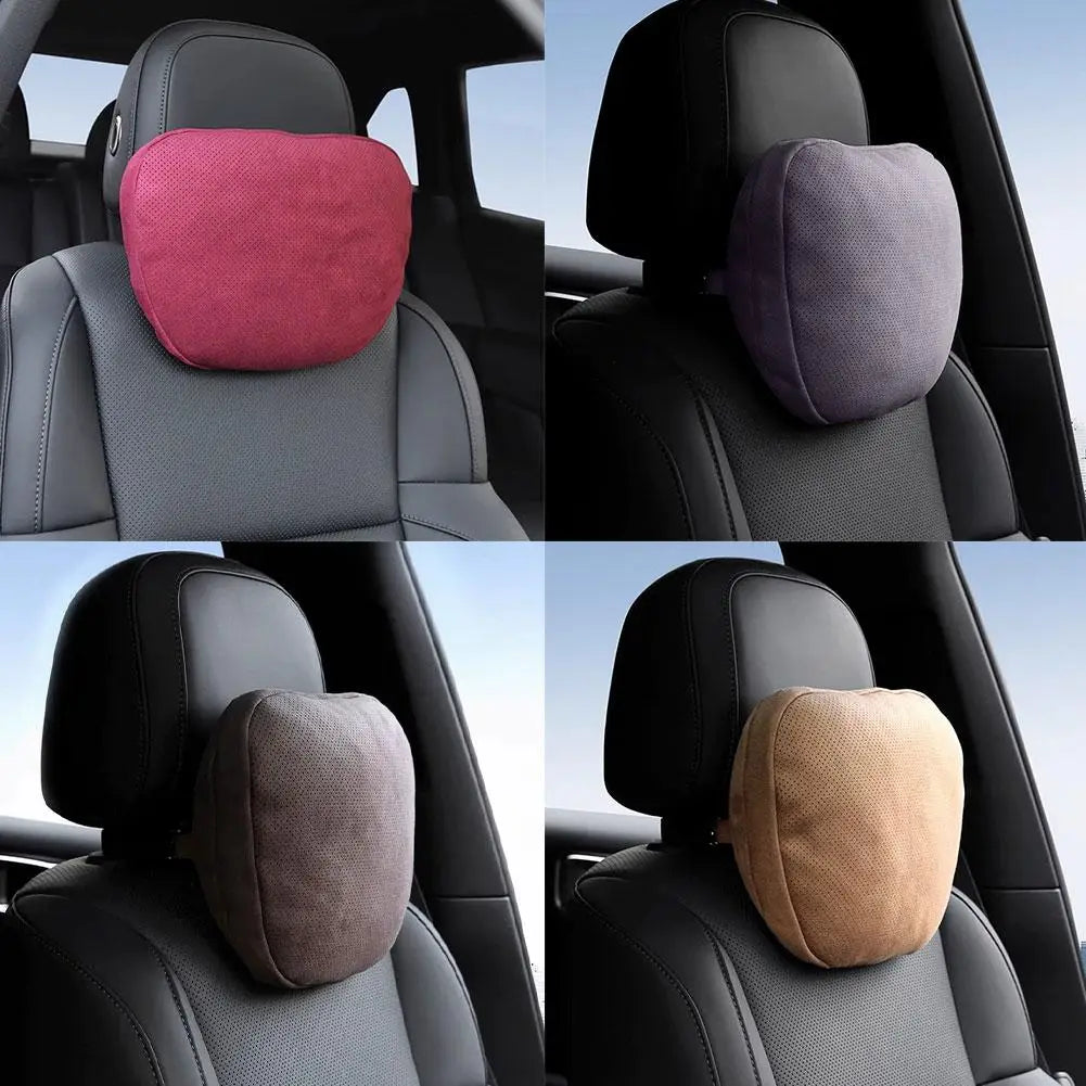 Headrest Universal Adjustable Car Neck Pillow Lumbar Support Cushion Soft Memory Foam for S Class Sedan SUV Vehicle Comfort