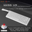 NK68V2 Single-Mode Wired Mechanical Keyboard Portable Gaming Keyboard RGB Hot-Swappable PC Lightweight Mechanical Keyboard