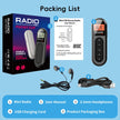 Rechargeable Mini Portable FM Radio with Clip