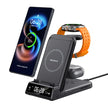 Swanscout 703S Charging Station for  S25 S24 Ultra S23 Z Flip 7 Z Fold 7 Wireless Charger for Galaxy Watch 8 7 for Buds 3