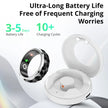 R11 Ceramic Smart Ring for Men, Fidget Spinner Anxiety Relieve Ring with Charging Case, Health Monitor, 5ATM Waterproof