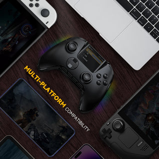Mamba One V2 Screen Interactive Wireless Gaming Controller for Ios/Android/Switch/Pc Hall Effect, 1800Mah with Charging Dock