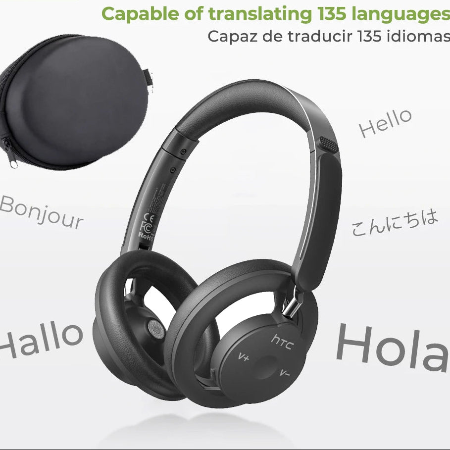 HP06 Bluetooth V6.0 Wireless Open-Ear Headphones Foldable Punchy Bass Headset for PC Laptop Phone TV Lightweight Hollow Airy