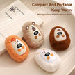 1Pc Plush Hand Warmer Mini Portable Handwarmers 3-Gear Temperature Adjustment Long-Lasting Heating Pocket Heater Winter Supplies