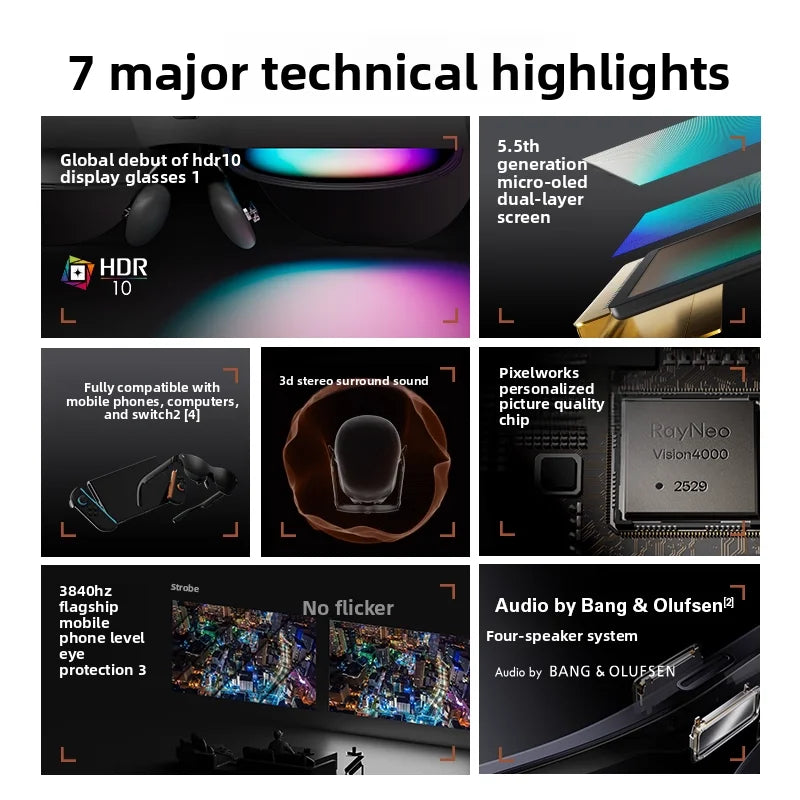 Air 4 Pro AR Glasses 4K HDR10 135