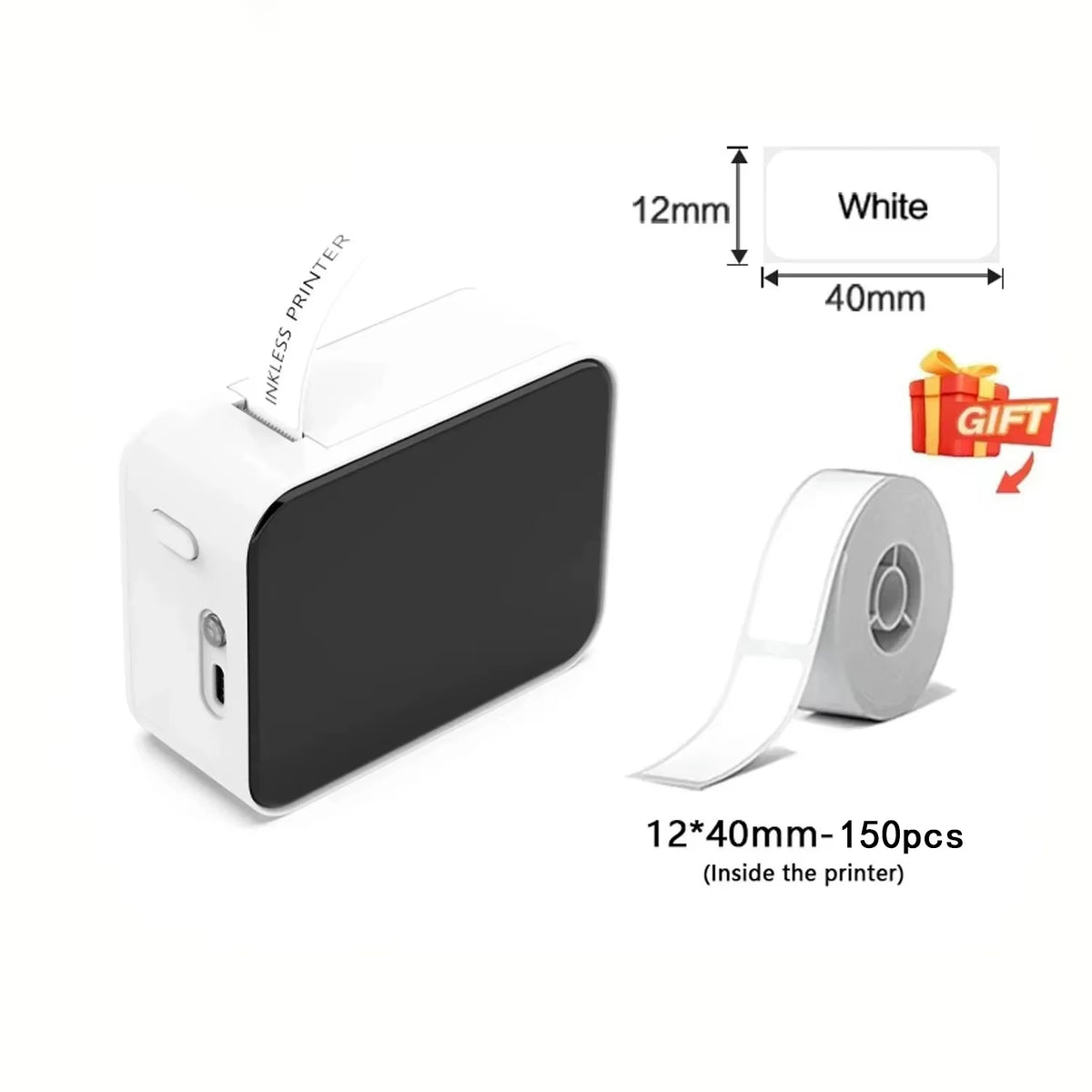 P15 Mini Portable Thermal Printer Wireless Bluetooth-Compatible Label Tag for Home Office Labeling Sticker Machine