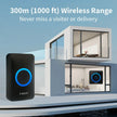 -Smart Home Doorbell, Wireless Outdoor Doorbell, IP65 Waterproof Door Bell, 60 Songs, Smart Security Alarm, Door Bell Chime