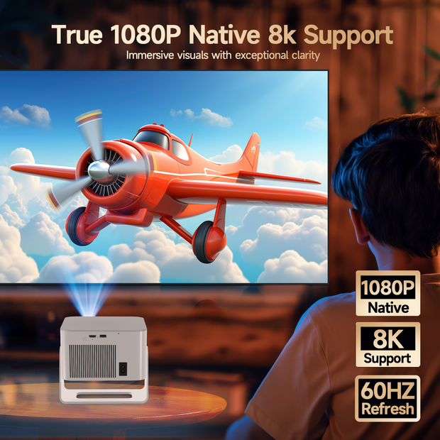 Portable Android 14 Projector