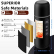 12V 24V Car Electric Kettle 500ML Portable Travel Heating Cup with Digital Temperature Control for Cars Trucks Suvs and Camping