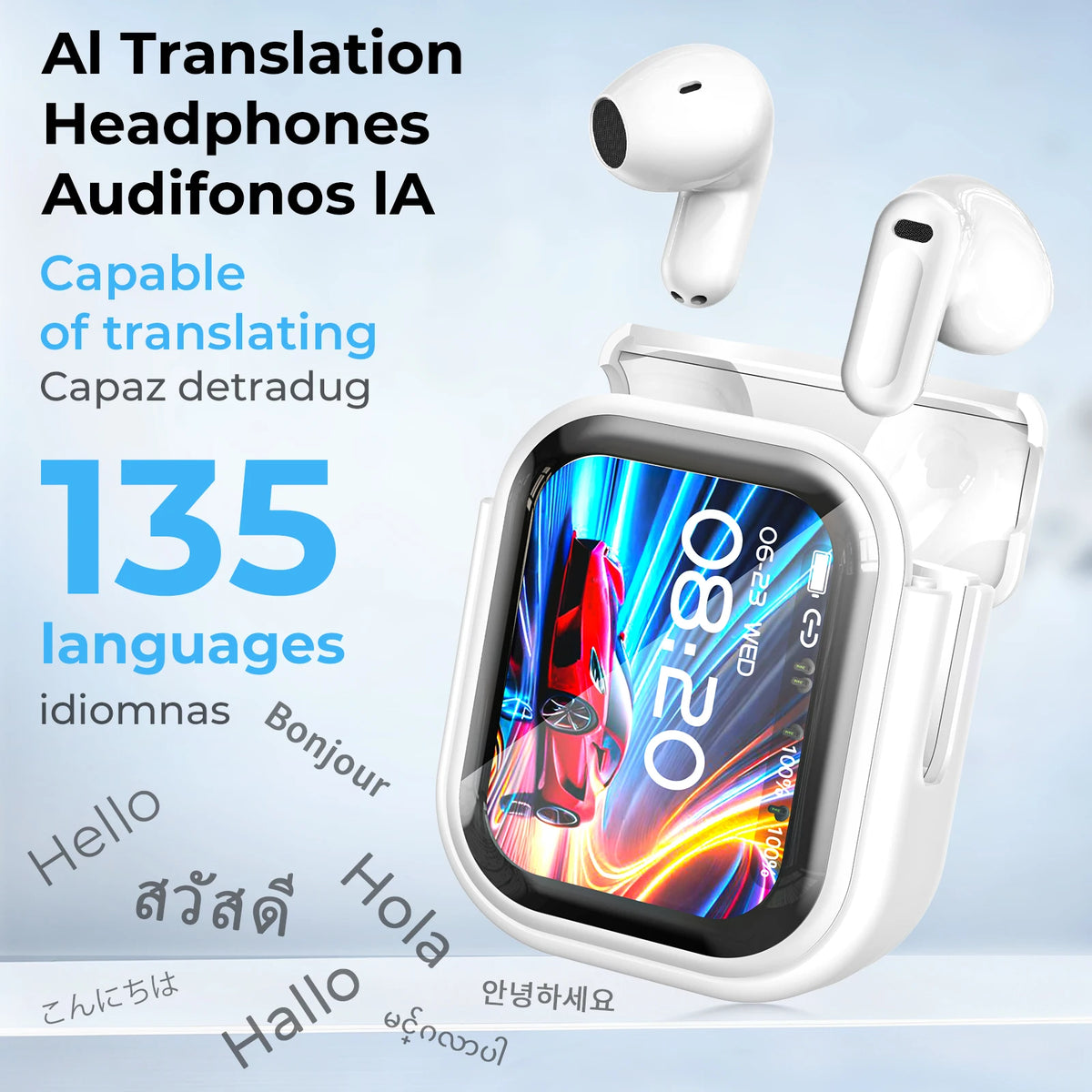  ANC Noise Cancelling, Touch Screen Earbuds
