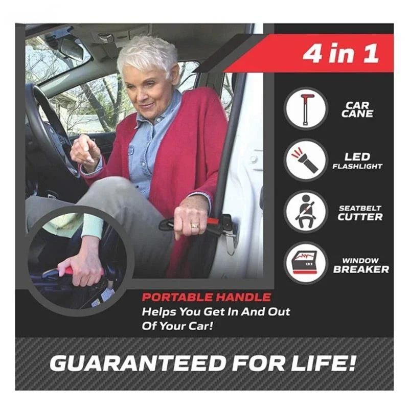 2025 New Five-In-One Car Cane Support Handle Car Window Breaking Multi-Function Safety Door Elderly Auxiliary Handle Auto Parts
