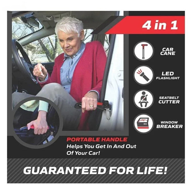 2025 New Five-In-One Car Cane Support Handle Car Window Breaking Multi-Function Safety Door Elderly Auxiliary Handle Auto Parts