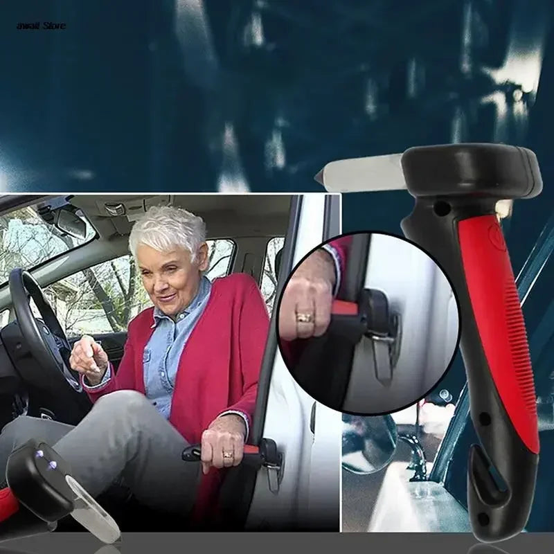 2025 New Five-In-One Car Cane Support Handle Car Window Breaking Multi-Function Safety Door Elderly Auxiliary Handle Auto Parts