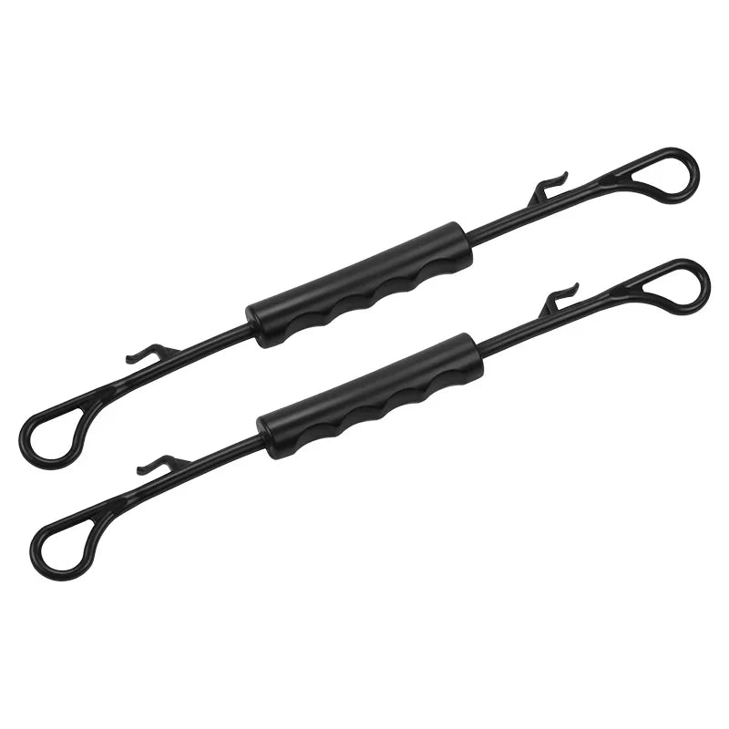 1/2Pcs Car Safety Handle, Universal Rear Seat Headrest Grab Bar with Storage Hooks, Durable Vehicle Assist Grip for Elderly