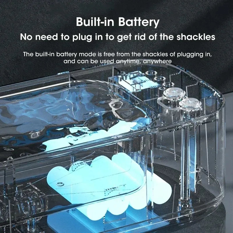 Portable Ultrasonic Cleaner Rechargeable 40Khz Deep Clean for Jewelry Eyeglasses Razors Braces Comb Makeup Brush Etc